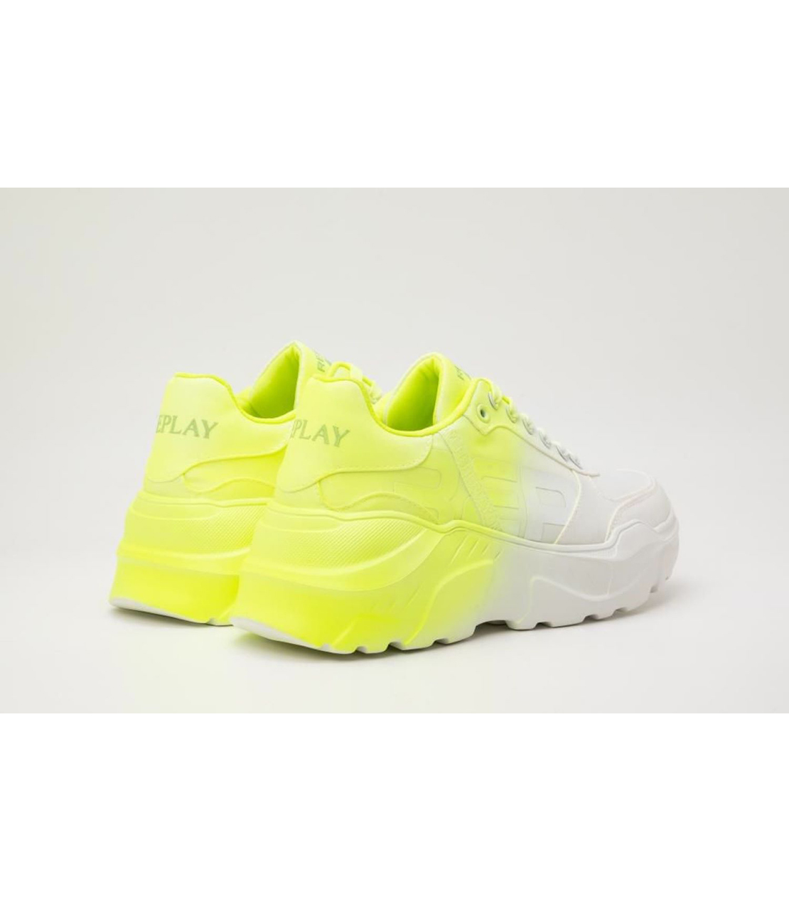 フルオスプレースニーカー 詳細画像 ホワイトイエロー 2